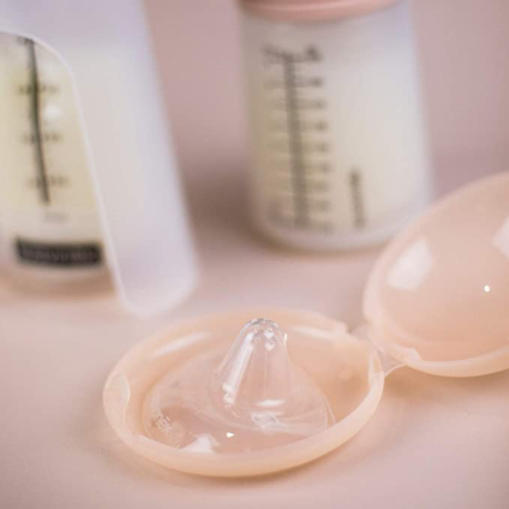 Suavinex - Nipple Shield Pack of 2 - Beige/Clear - Small