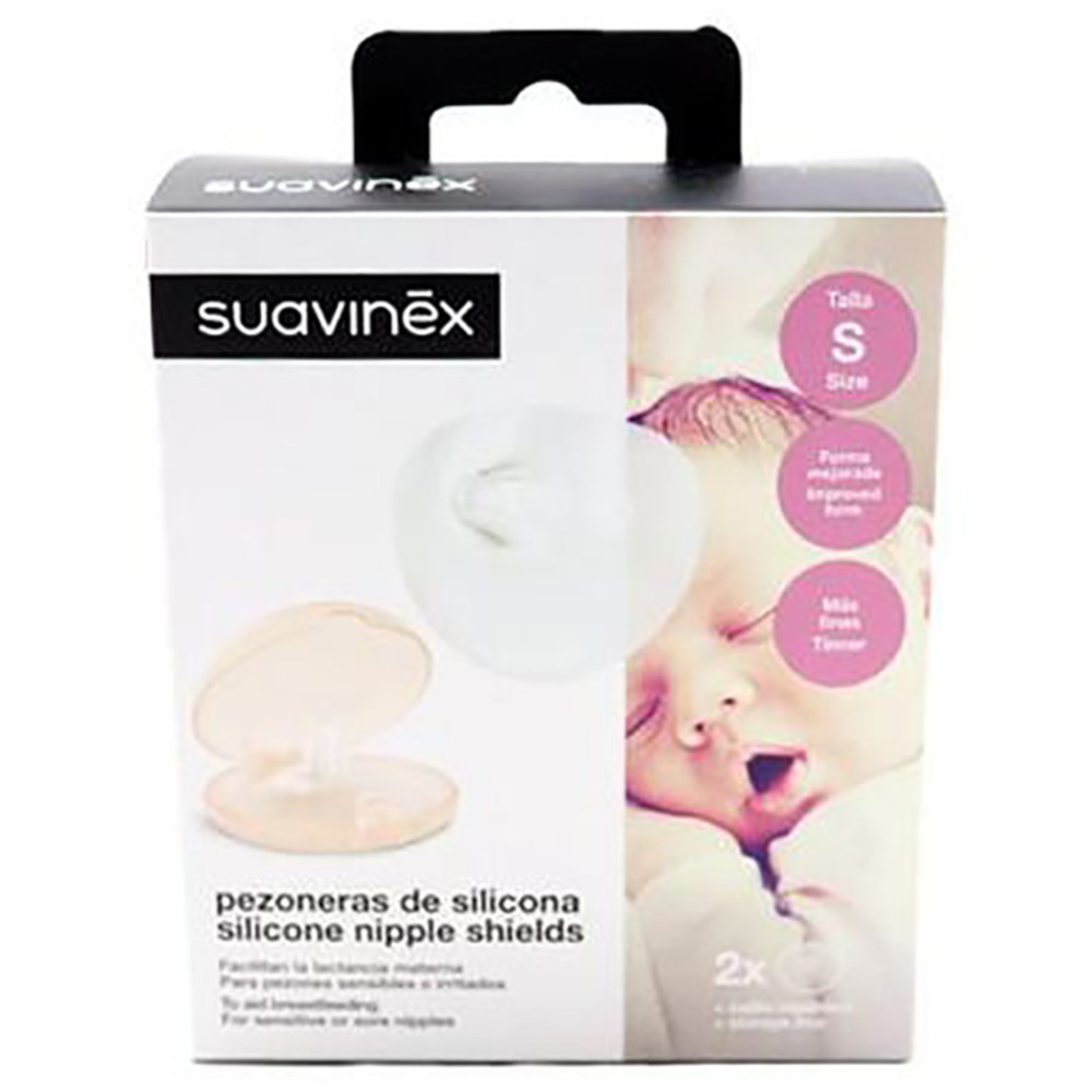 Suavinex - Nipple Shield Pack of 2 - Beige/Clear - Small