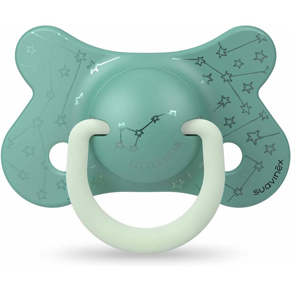 Suavinex - Silicone Night Soother - Pack of 2 - Bear