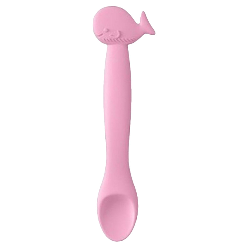Suavinex - Silicone Whale Spoon - Pink