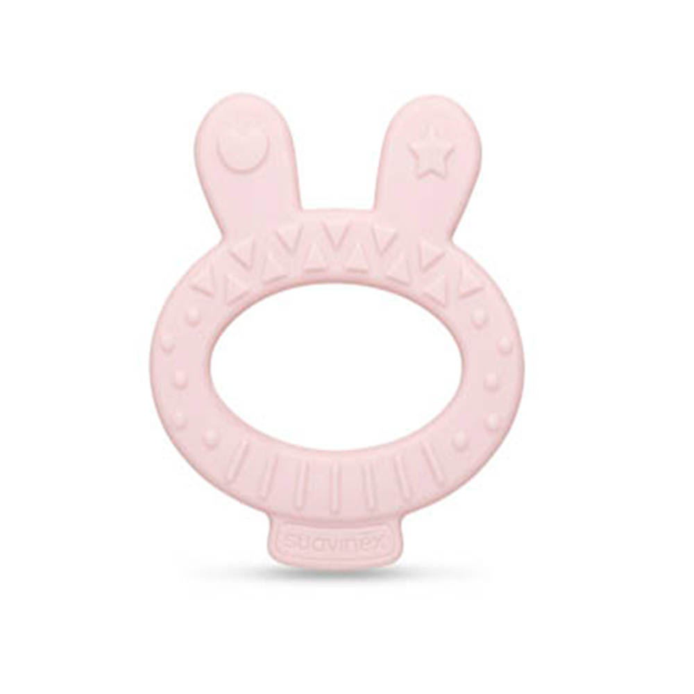 Suavinex - Teether Hygge Rabbit (0 Months) - Pink