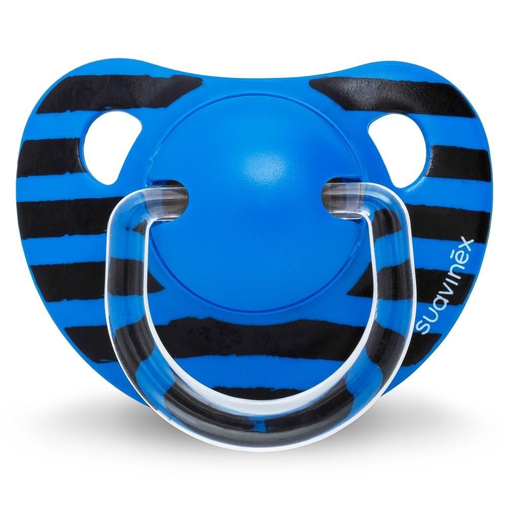 Suavinex Blue Anatomical Silicone Soother - 6 - 18m - 1pc