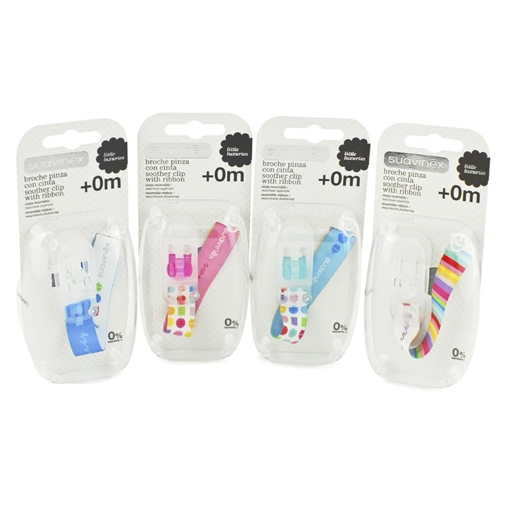 Suavinex - Soother Clip With Ribbon 1Pc
