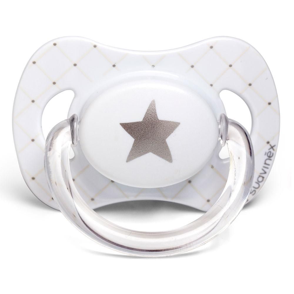 Suavinex White Basic Soother Silicone 6 - 18m