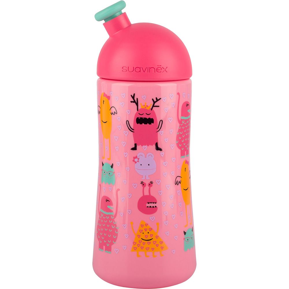 Suavinex Booo Pink L3 Third Bottle with Sporty Spout - 18m+