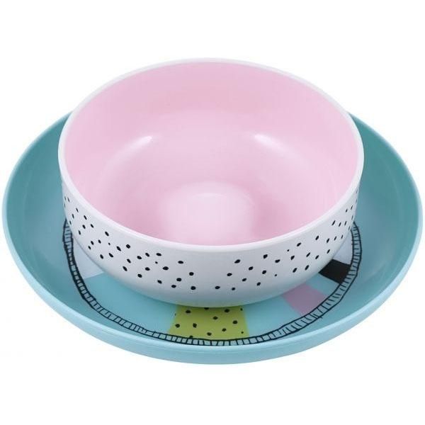 Suavinex Pink Plate and Bowl - +6m