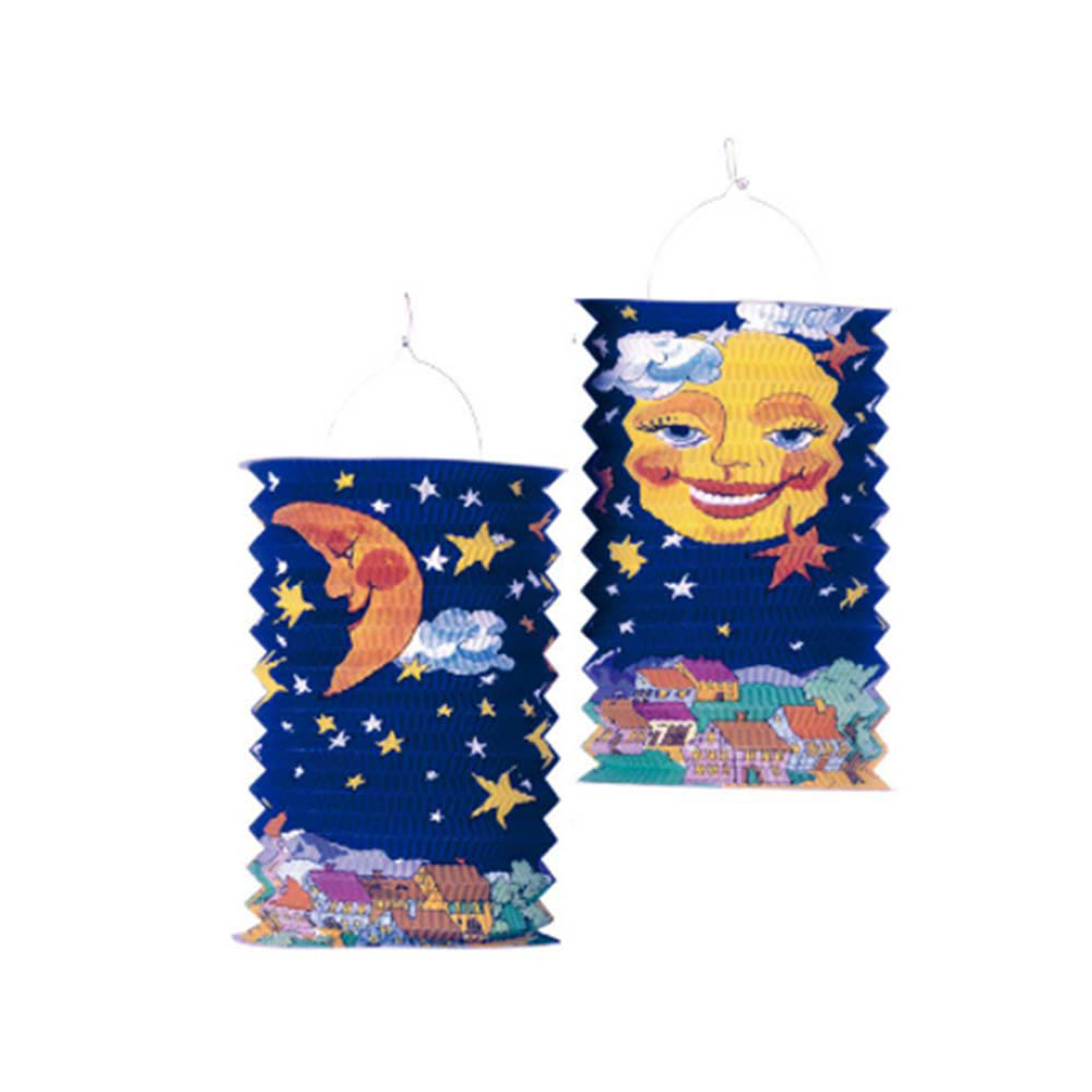 Amscan - Sun & Moon Flame Retardant Drop Lantern 28Cm