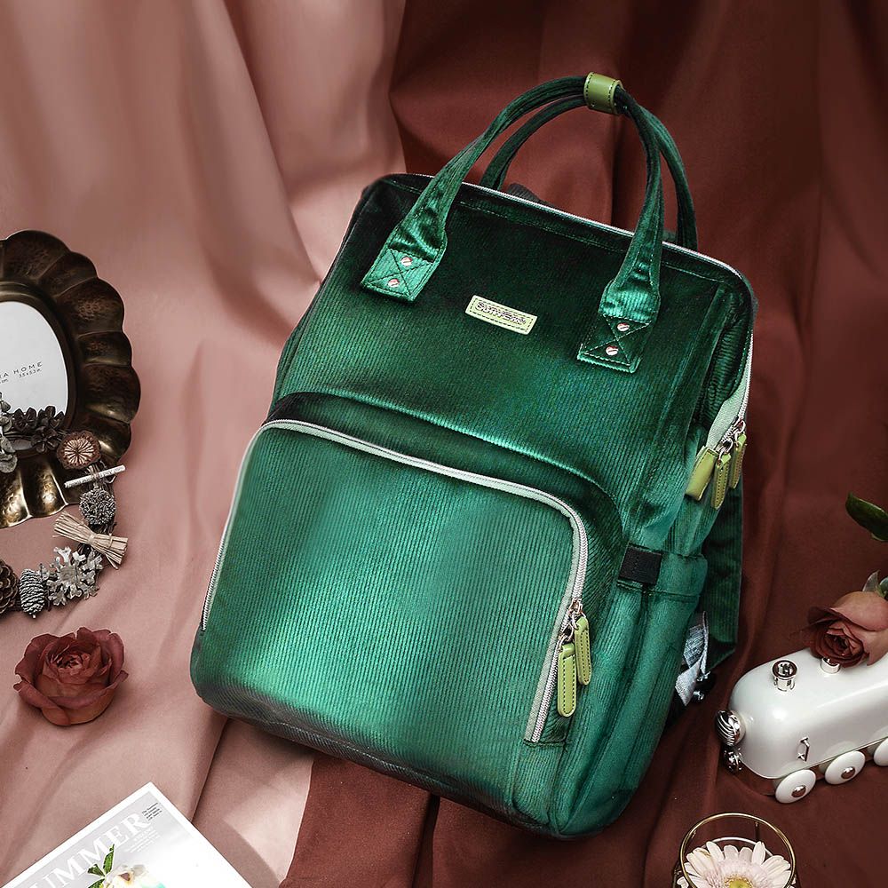 Sunveno - Diaper Bag Corduroy - Green