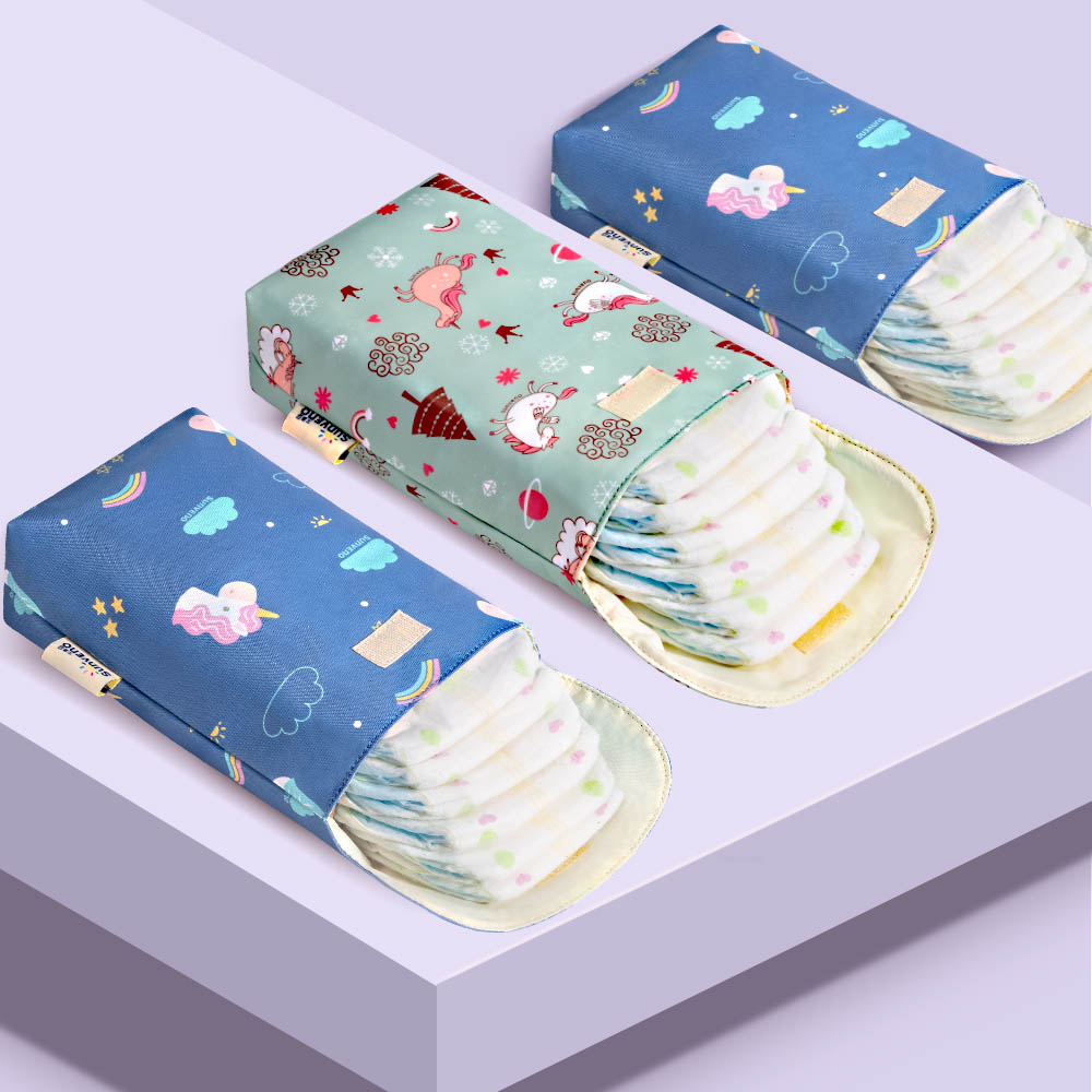 Sunveno - Diaper Organizer Wet/Dry Bag - Unicorn