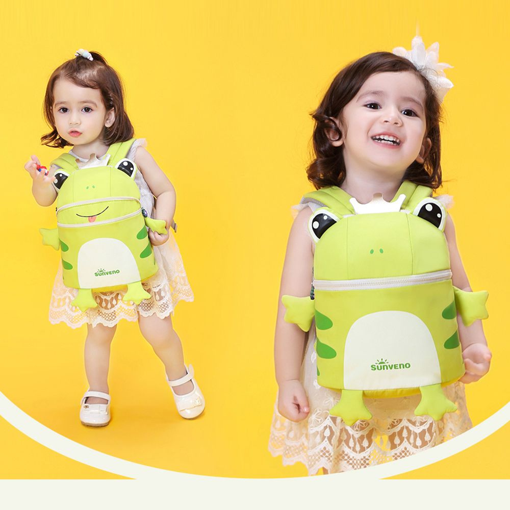 Sunveno - Green Kids Backpack- Froggie