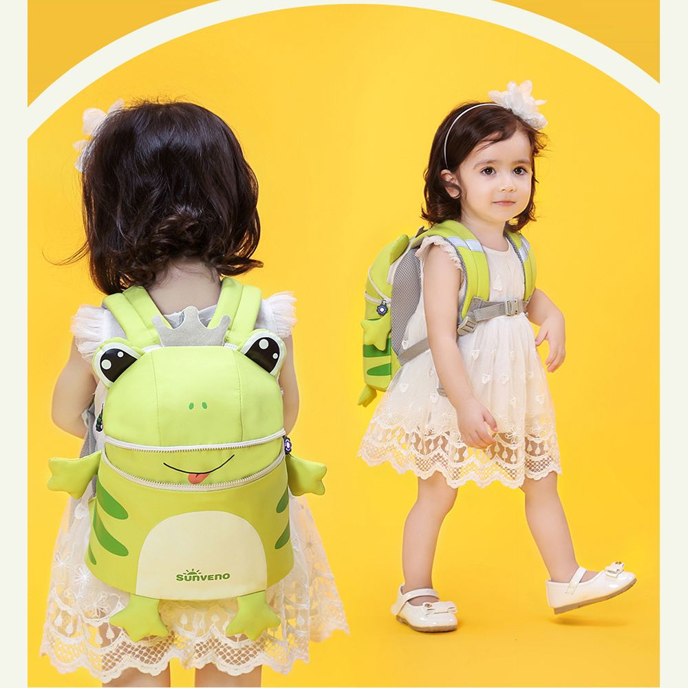 Sunveno - Green Kids Backpack- Froggie