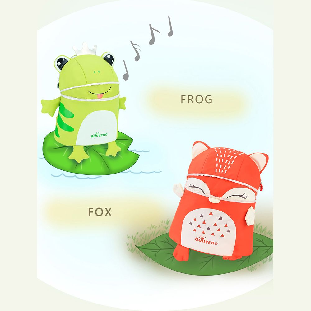 Sunveno - Green Kids Backpack- Froggie
