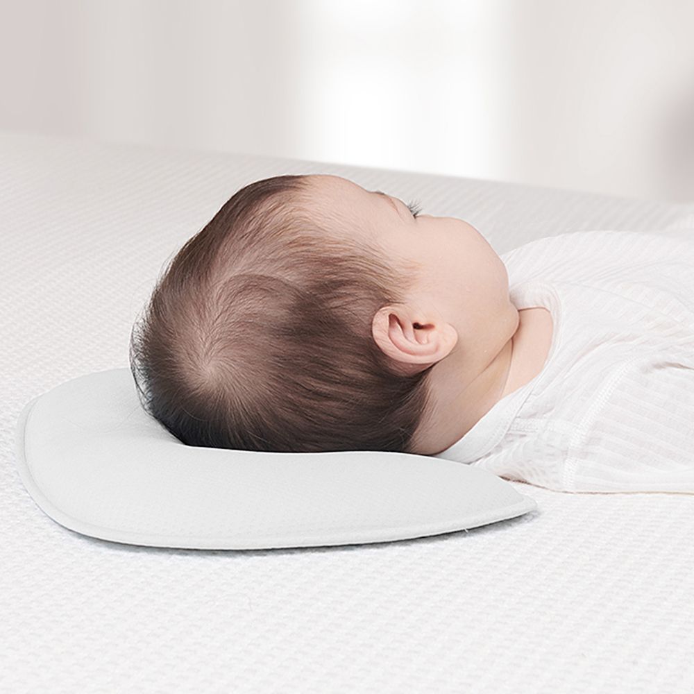 Sunveno Newborn DuPont Sorona Fiber Head Shaper Pillow, white, Ergonomic, Breathable, 0M+