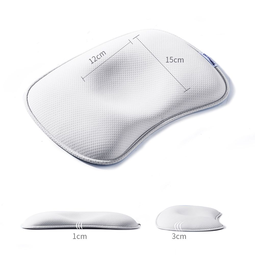 Sunveno Newborn DuPont Sorona Fiber Head Shaper Pillow, white, Ergonomic, Breathable, 0M+