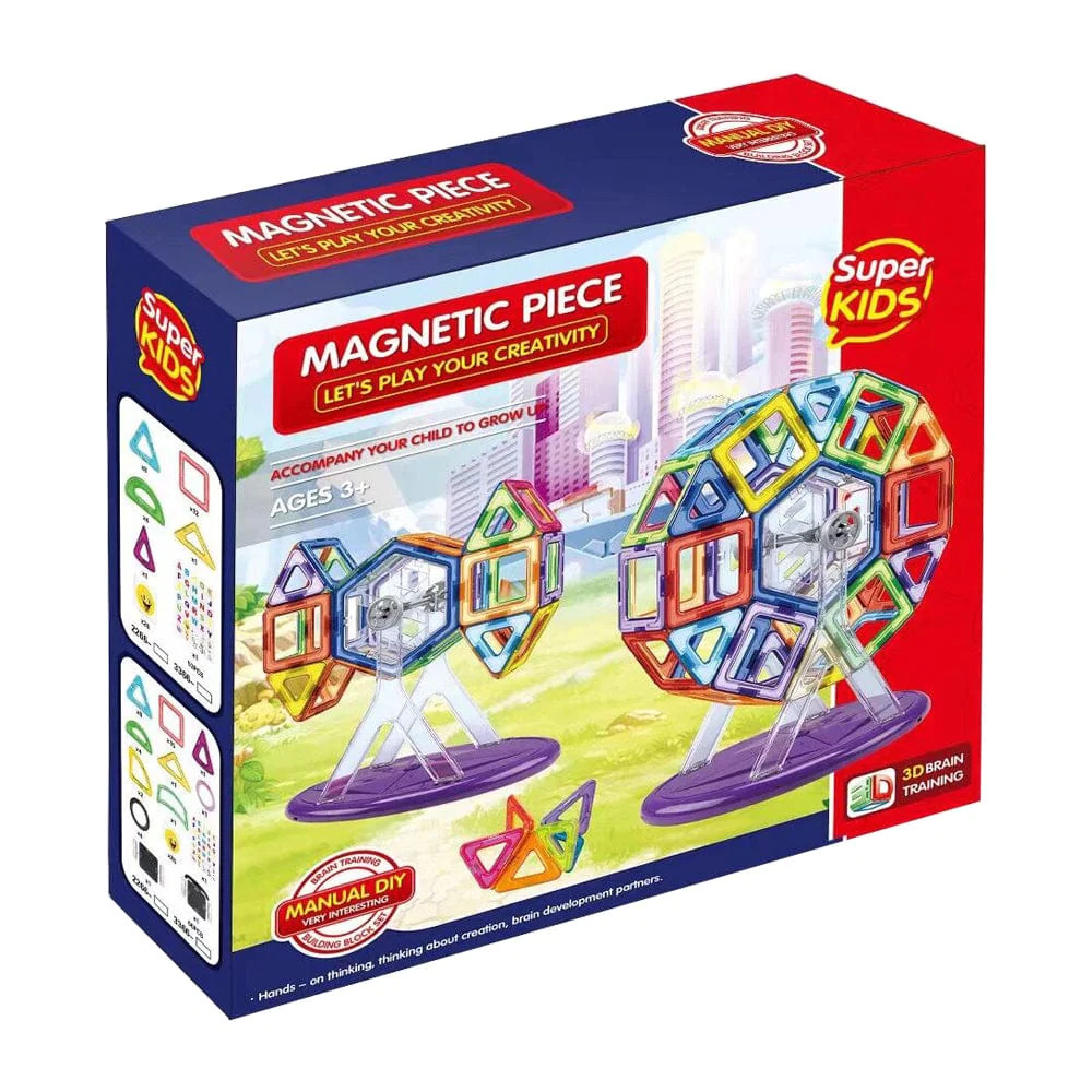 Super Kids - Fluorescent Magnetic Building Block Set - 73pcs
