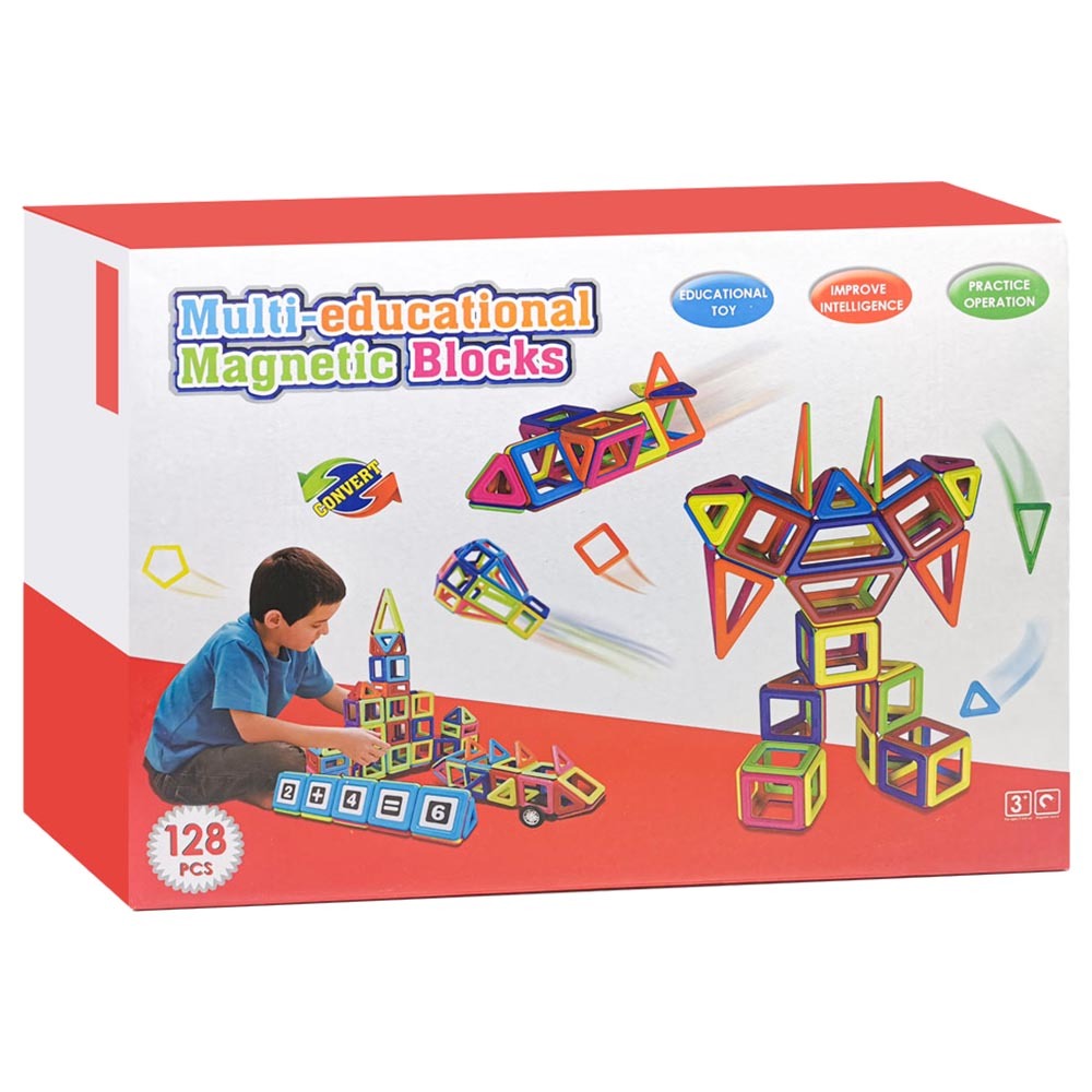 Super Kids - Magnetic Building Blocks - 128pcs