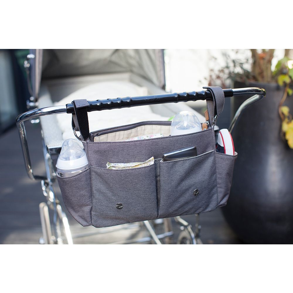 Storksak Grey Stroller Organizer