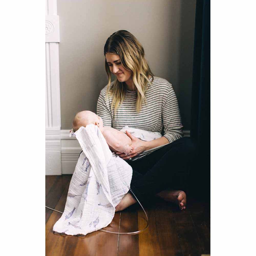 Little Unicorn Narwhal Cotton Muslin Swaddle