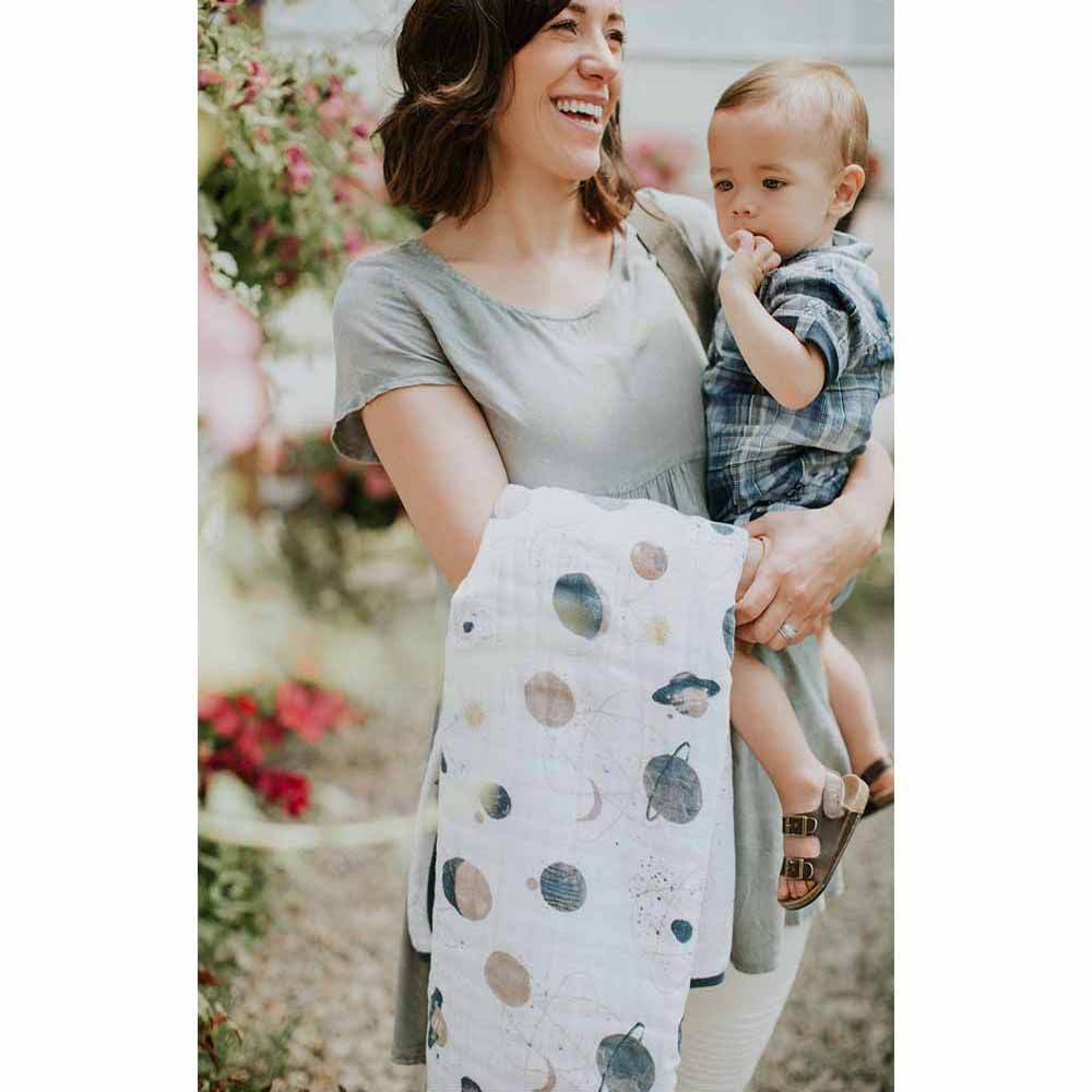Little Unicorn Planetary Cotton Muslin Quilt