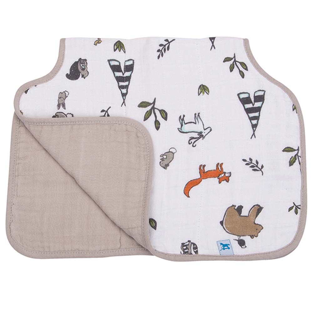 Little Unicorn - Cotton Muslin Burp Cloth - Forest Friends