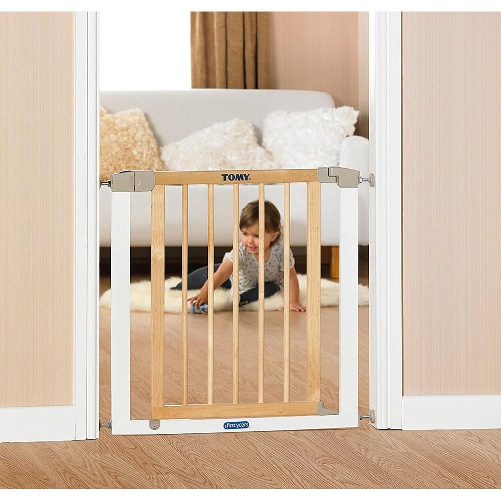The First Years Pressure Fit Wood and Metal Gate