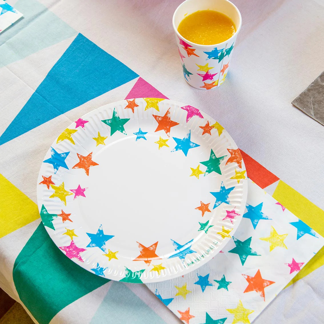 Talking Tables - Birthday Brights Rainbow Star Plates