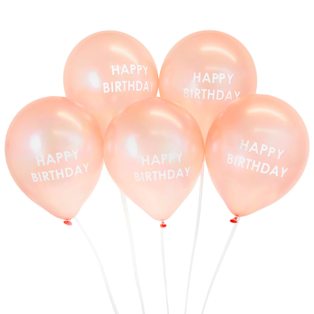 Talking Tables - Rose Gold Happy Birthday Balloons