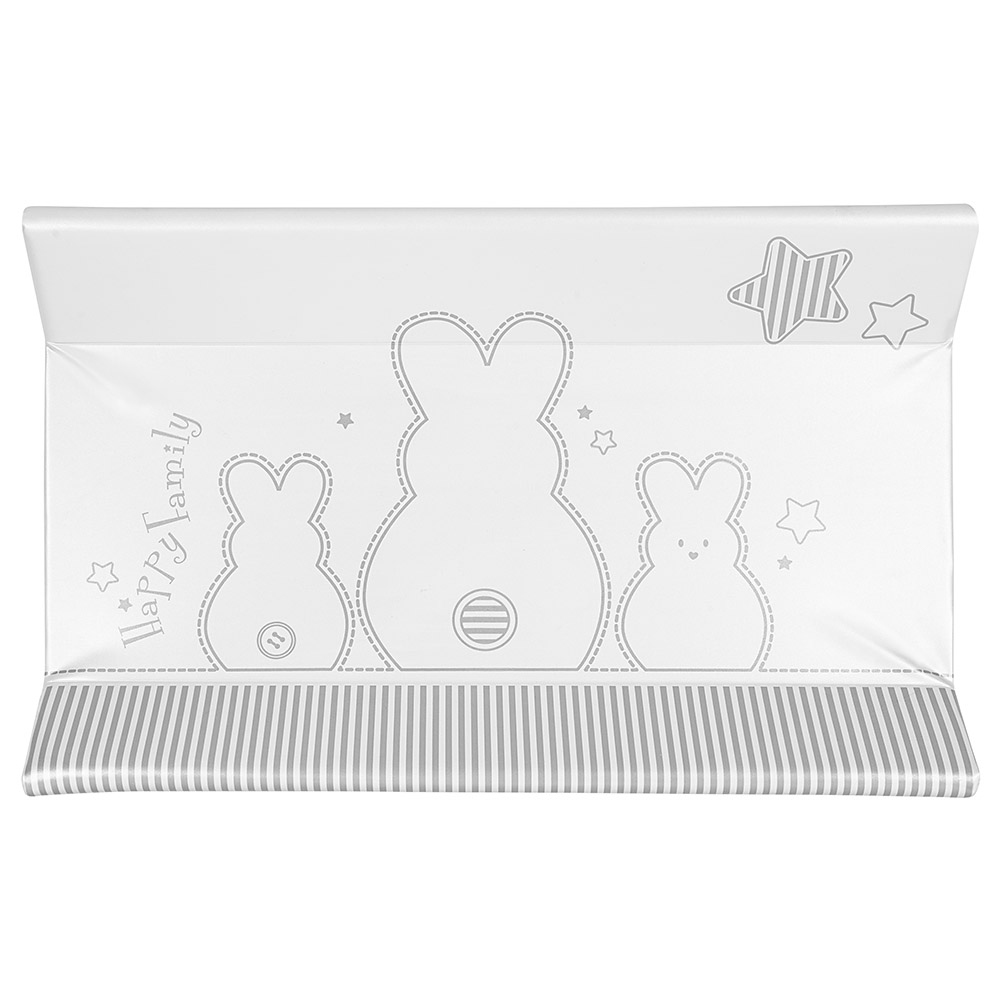 Brevi - Changing Mat Idea-Antibacterial - 3 Rabbits Grey