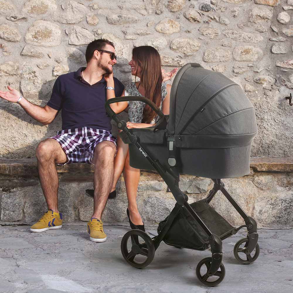 Brevi - Presto Trio Modular Stroller TravelSystem - Dark Grey
