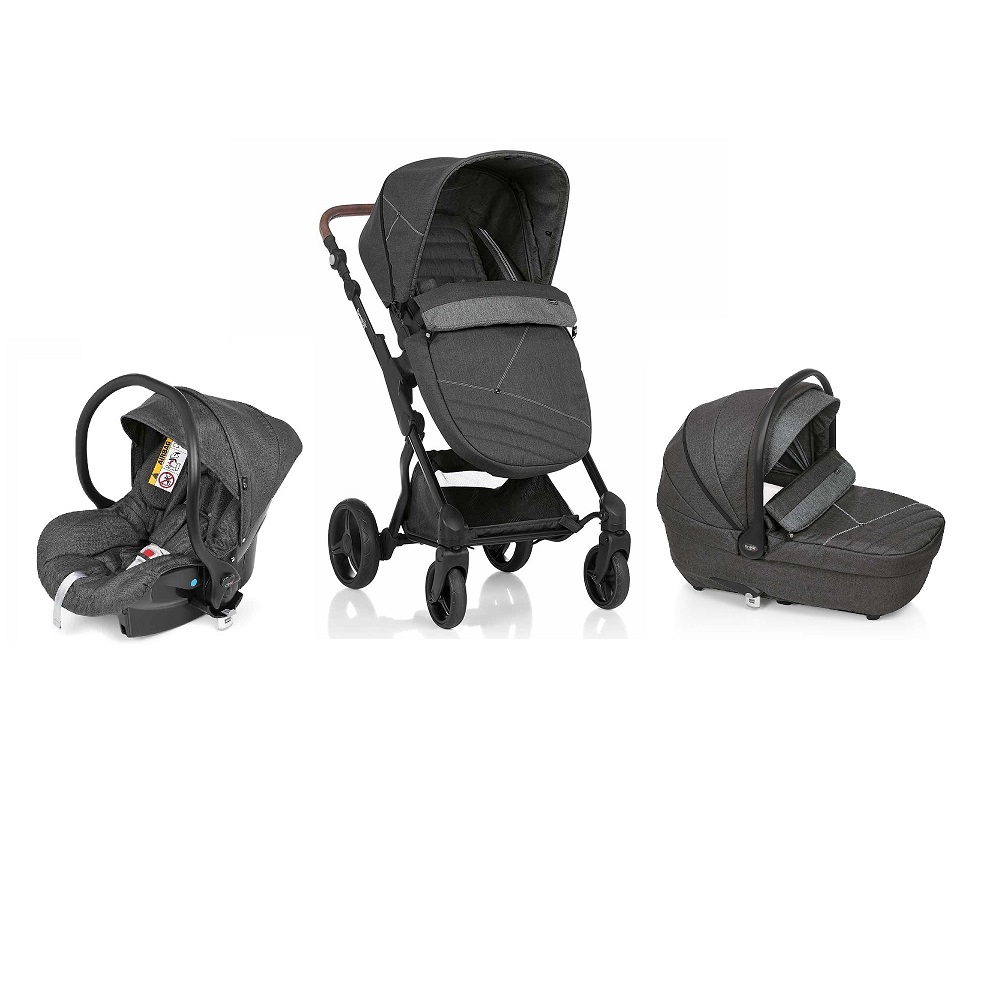 Brevi - Presto Trio Modular Stroller TravelSystem - Dark Grey