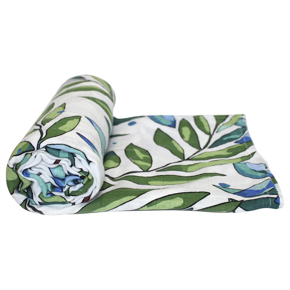 Tommy Lise - Muslin Swaddle Suitable For New Born - Dancing Shrub - 120 X 120cm