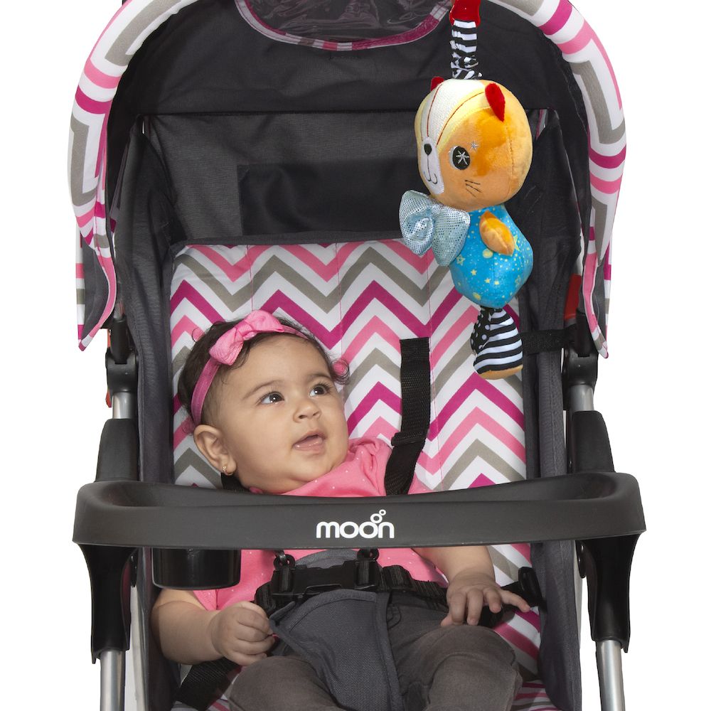 Moon - Trek One Fold Stroller & Cat Pull String Toy