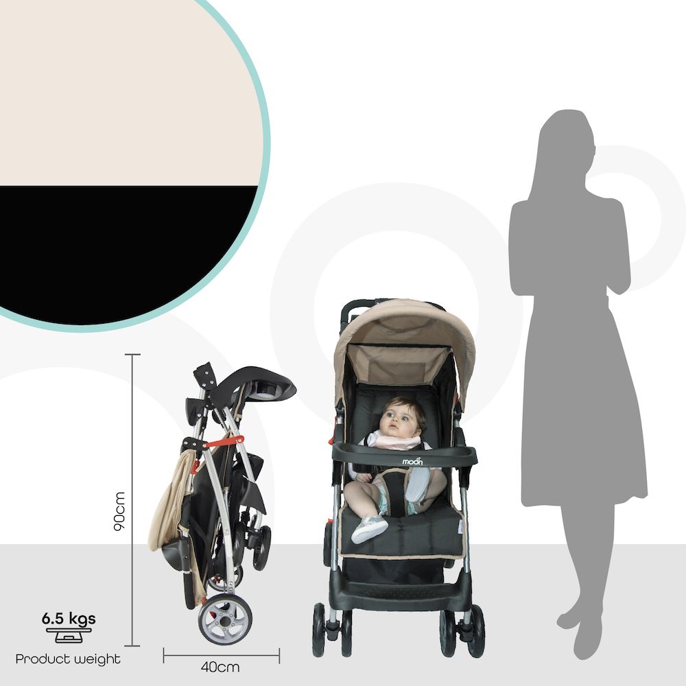 Moon - Trek One Fold Stroller & Cat Pull String Toy