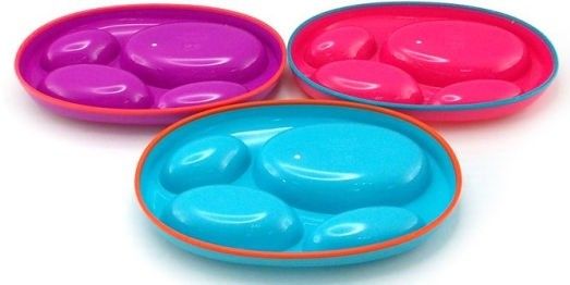 Boon - Platter Edgeless Stayput Divider Bowl - 3 Pack