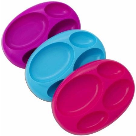 Boon - Platter Edgeless Stayput Divider Bowl - 3 Pack