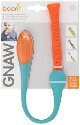 Boon Blue/Orange Gnaw Multi-Purpose Teething Teether 