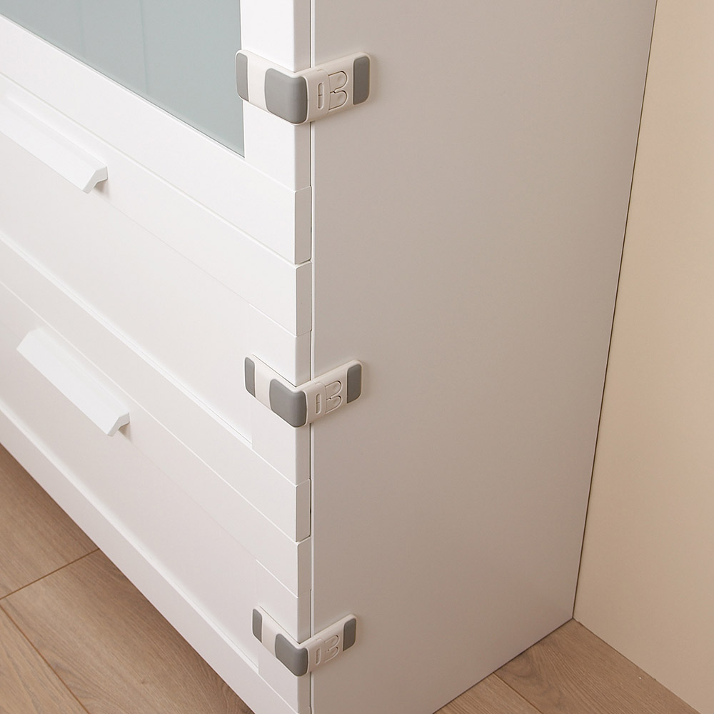 Clippasafe - Angle Lock - White & Grey