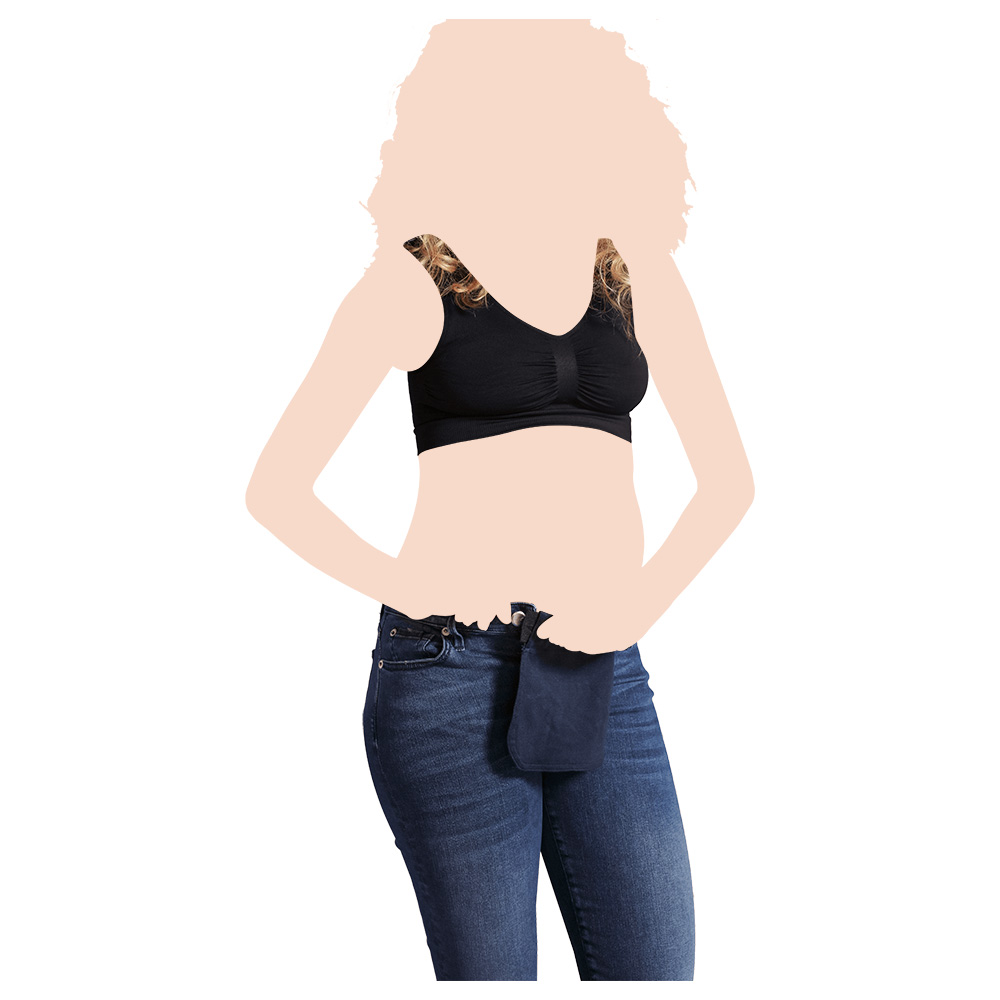 Carriwell - Organic Cotton Flexi Belt/ Elastic Waist Extender - Black