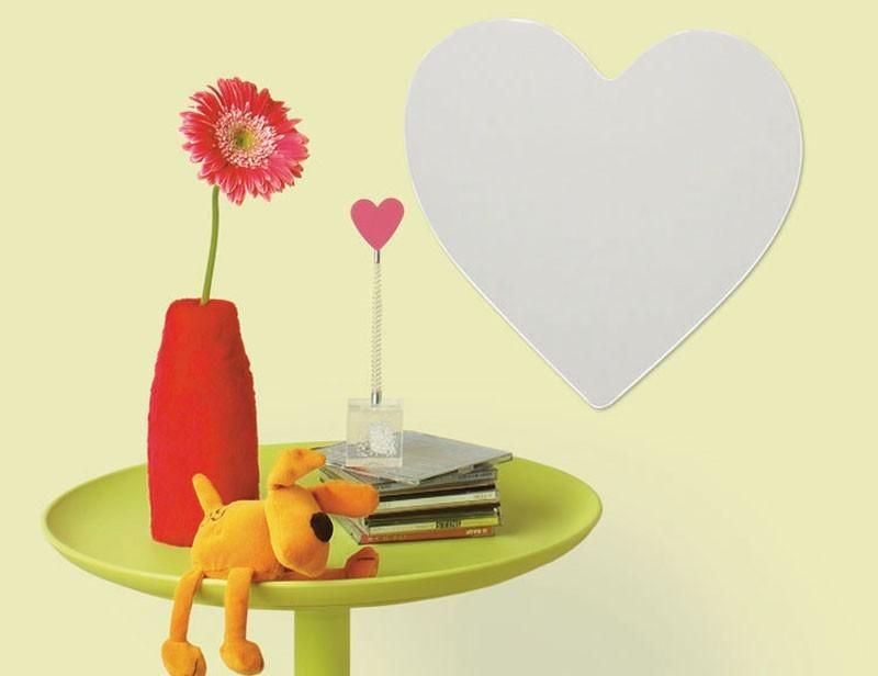 RoomMates Heart Peel & Stick Mirror
