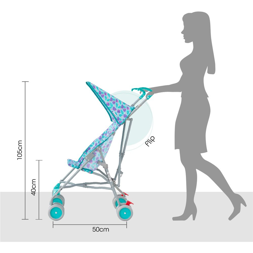 MOON - Jet-Light Weight/Compact Fold Buggy Stroller-Leaf