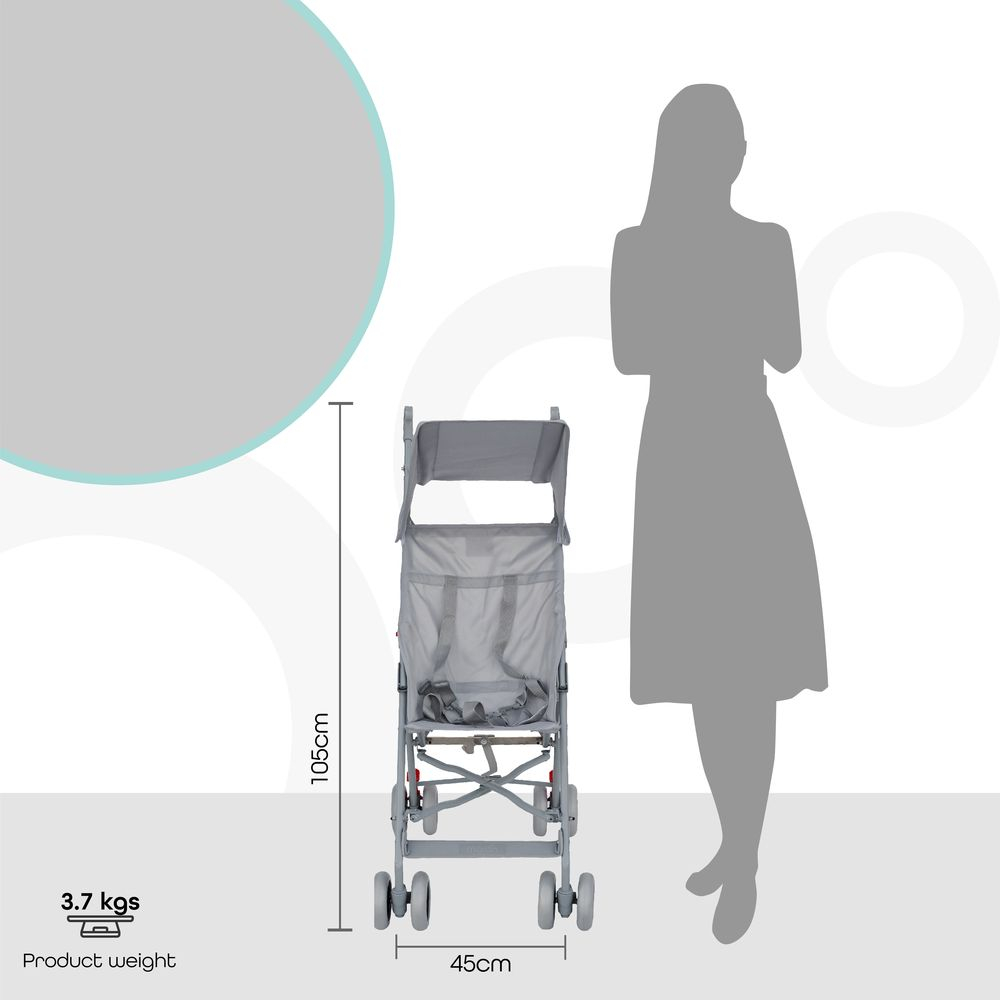 MOON - Jet-Light Weight/Compact Fold Buggy Stroller-Leaf