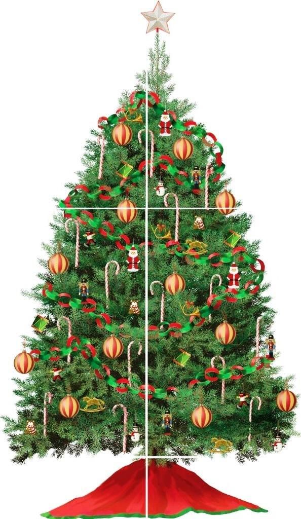 Room Mates - Build A Christmas Tree Wall Decal