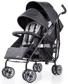 Summer Infant - Black 3D Two Double Convenience Stroller