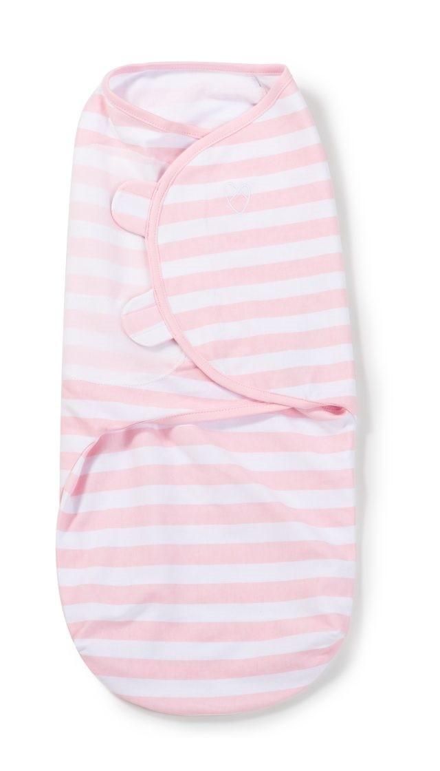 Summer Infant - Original Swaddle Small - Pink & White Stripe