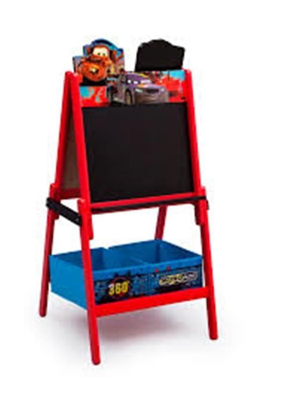 Delta Children Cars Wooden Easel with Storage