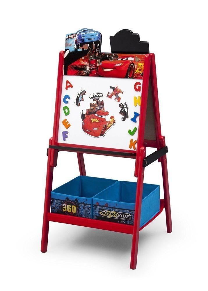 Delta Children Cars Wooden Easel with Storage
