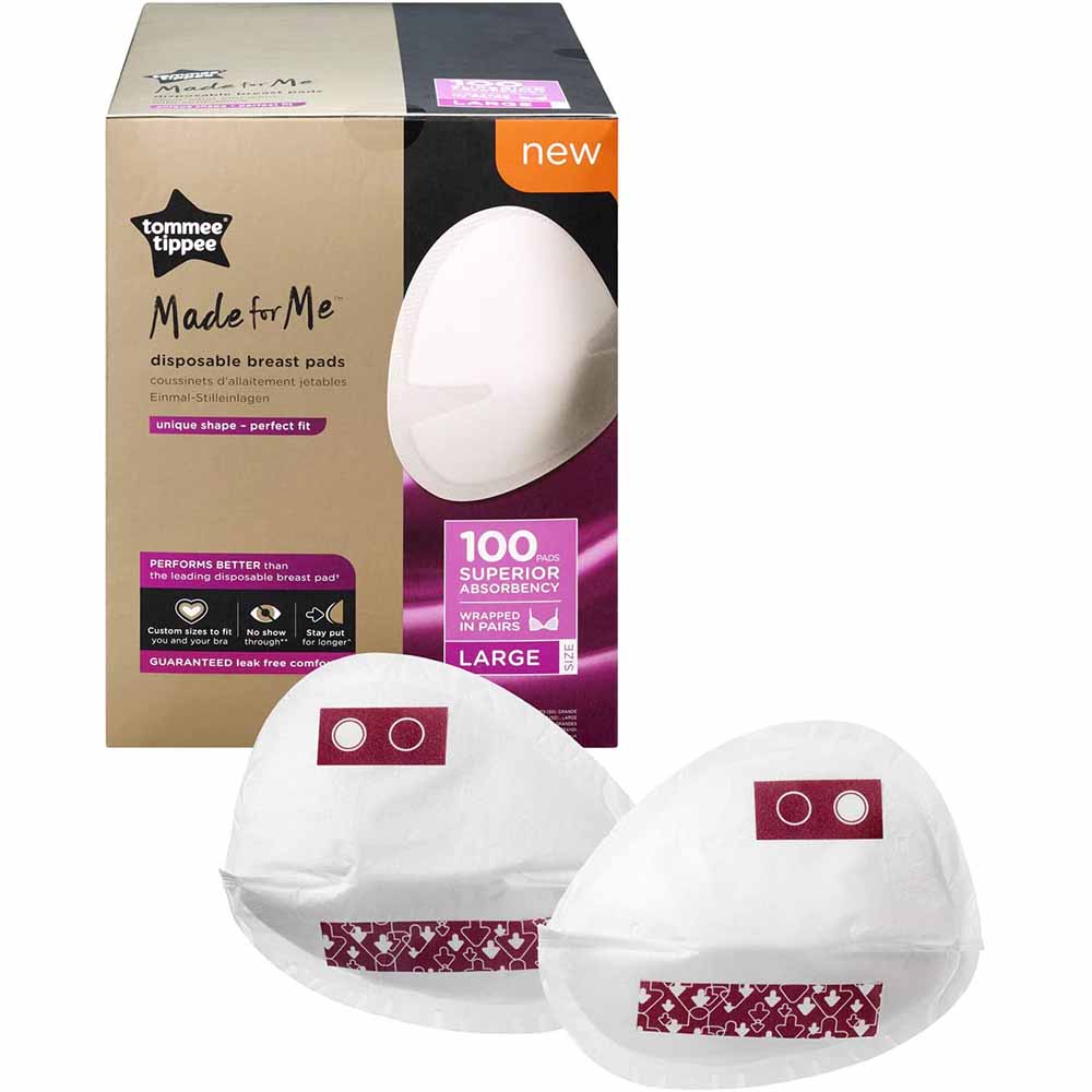 Tommee Tippee - Made For Me Disposable Breast Pads 100pc Large