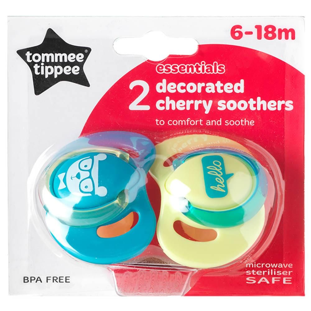 Tommee Tippee Decorated Latex Cherry Soothers 2pcs 6-18m