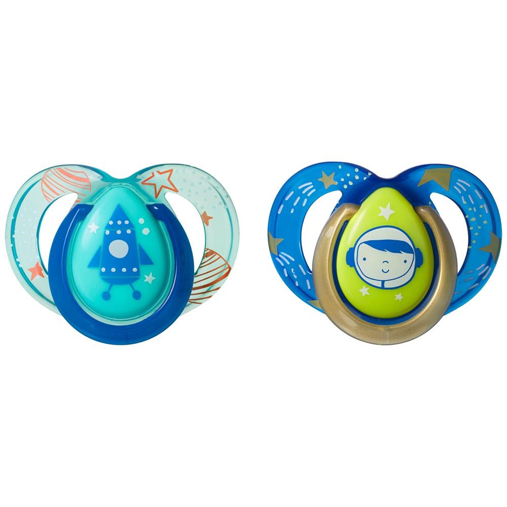 TT - Closer to Nature 2pcs. Soother - Rocket ShipBoy 6-18m
