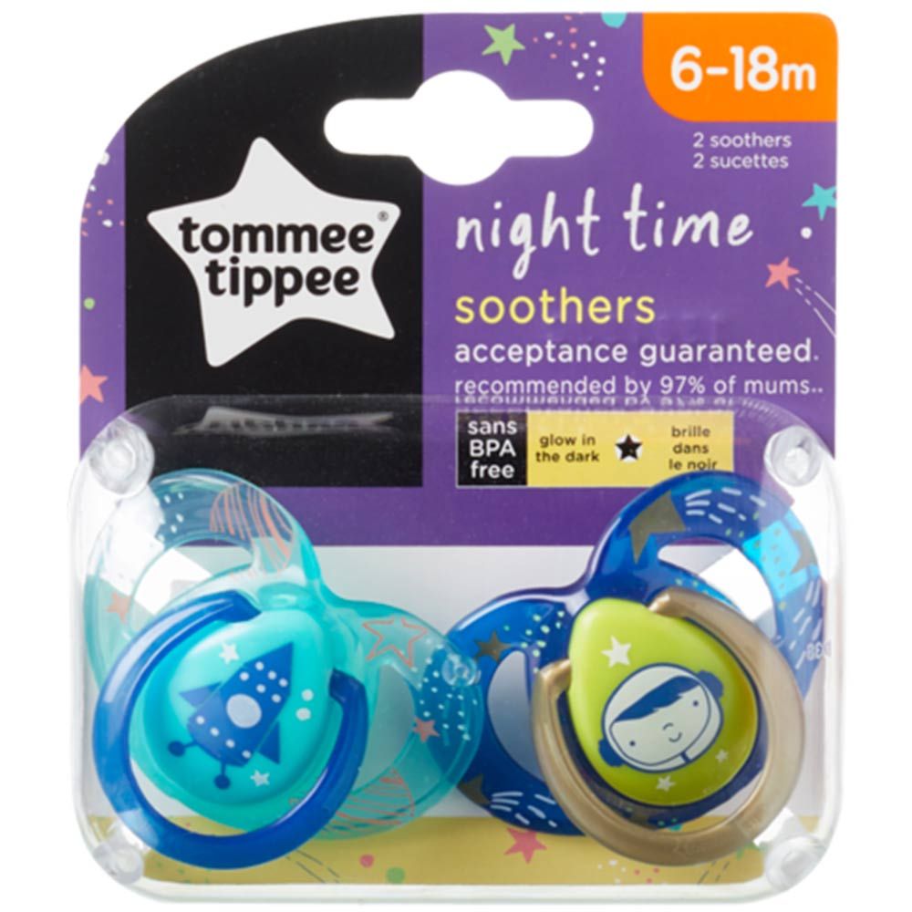 TT - Closer to Nature 2pcs. Soother - Rocket ShipBoy 6-18m